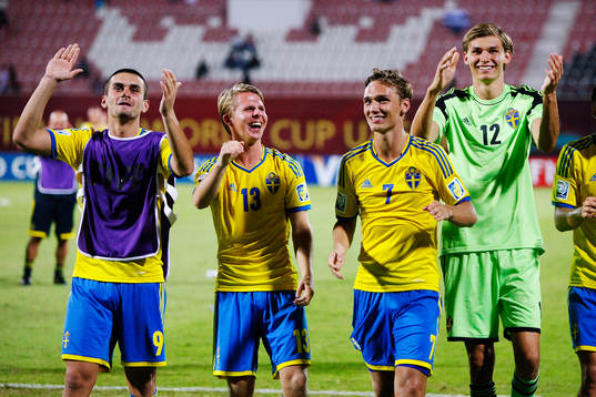 Valmir Berisha, Viktor Nordin, Linus Wahlqvist och Hampus