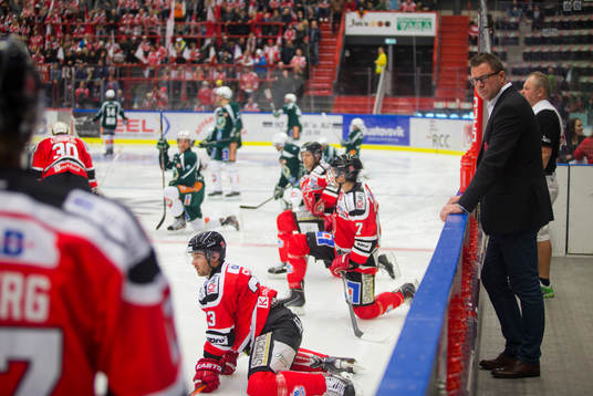 Örebros tränare Patrik Ross innan SHL mellan Örebro och