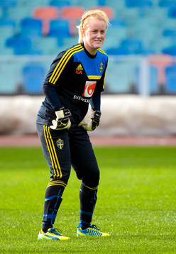 Sveriges målvakt Kristin Hammarström