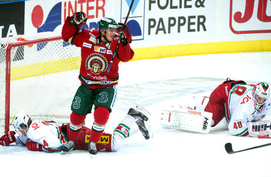 Frölundas Andreas Johnson jublar