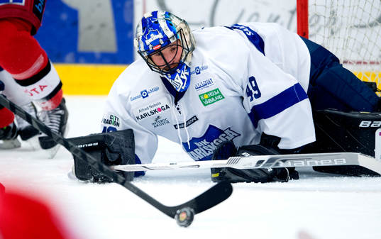 Karlskogas målvakt Justin Pogge