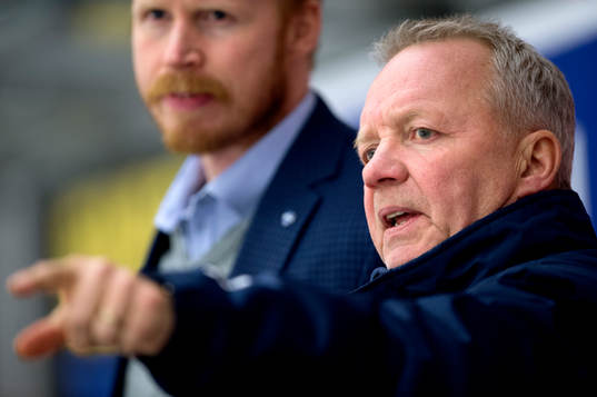 Karlskogas tränare Lenny Eriksson, BIK och Karlskogas ass.