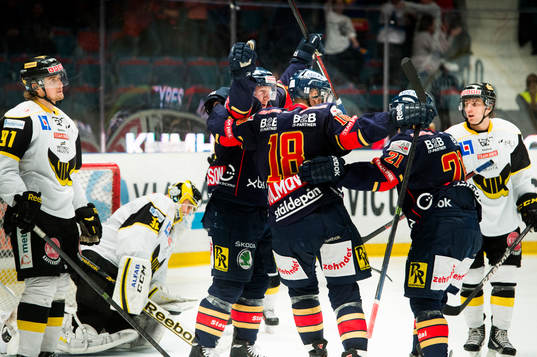 Henrik Eriksson och Michael Holmqvist jublar