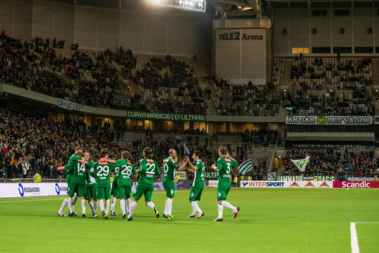 Hammarbys Mikael Rynell jublar