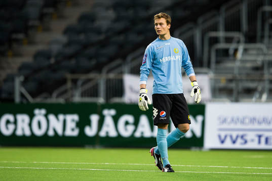 Hammarbys målvakt Kevin Angleborn