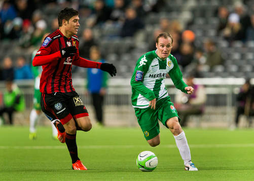 Östersunds Eder Lopez Carreras och Hammarbys Christoffer