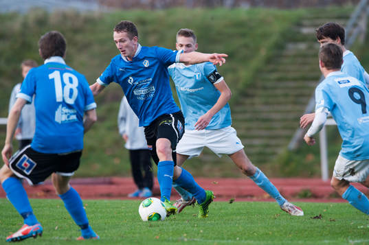 Närkamp i SM-finalen för 17-åringar mellan Halmstad och