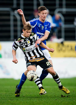 Landskrona BOIS Erik Andersson och Sundsvalls Johan Eklund