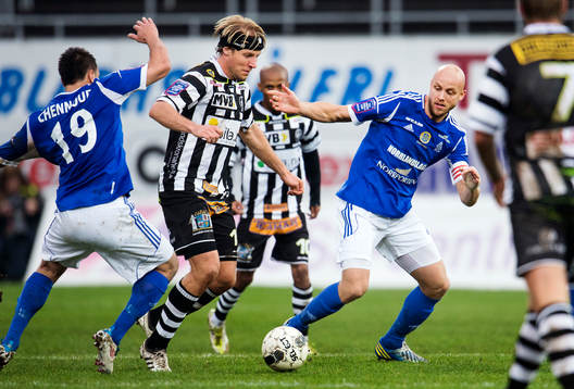 Landskrona BOIS Fredrik Karlsson och Sundsvalls Stefan