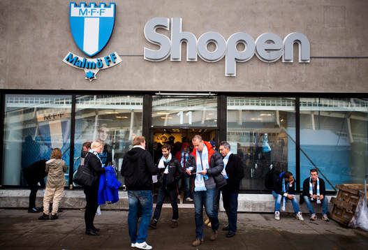 Malmö FFs souvenirbutik MFF Shopen