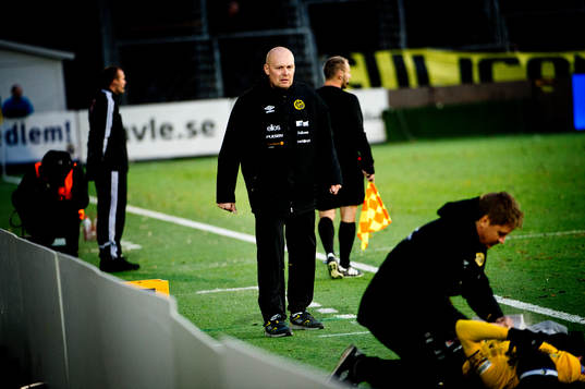 Elfsborgs tränare Klas Ingesson i första halvlek