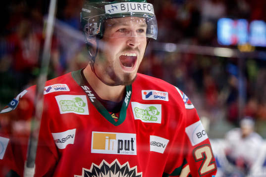Frölundas Dick Axelsson jublar