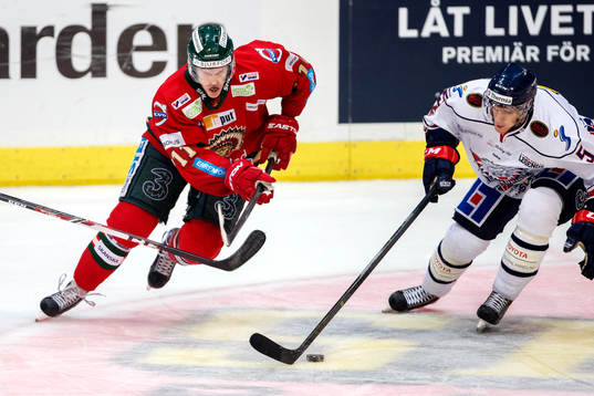 Frölundas Magnus Kahnberg och Linköpings Mattias Bäckman