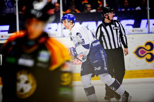 Mål av Leksands Pär Edblom 3-2 i andra perioden