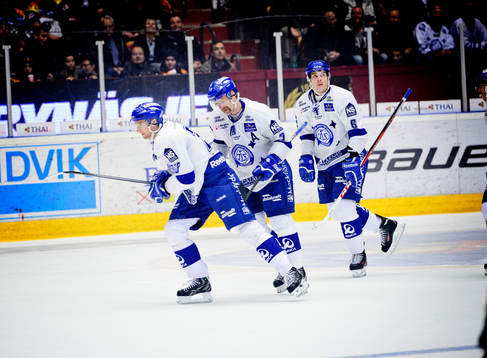 Mål av Leksands Pär Edblom 3-2 i andra perioden