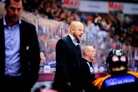 Brynäs Tommy Jonsson, tränare.under en ishockeymatch