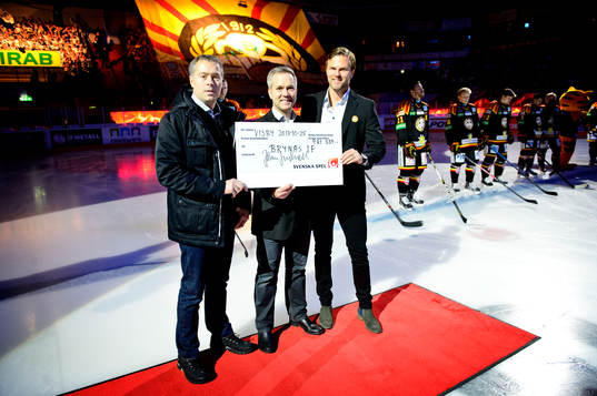 Svenska spel ger pengar till Brynäs IF innan matchen