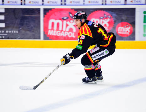 Brynäs Anton Rödin.under en ishockeymatch mellan Brynäs