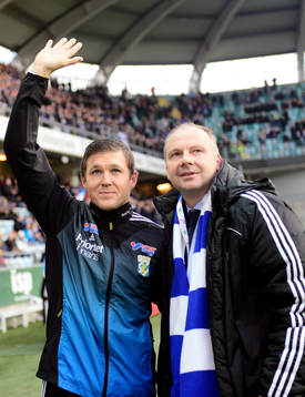 IFK Göteborgs Sportchef Håkan Mild avtackar Hannes