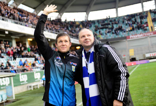 IFK Göteborgs Sportchef Håkan Mild avtackar Hannes