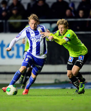 IFK Göteborgs Sam Larsson och Norrköpings Alexander
