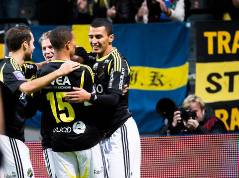 under fotbollsmatchen i Allsvenskan mellan AIK och