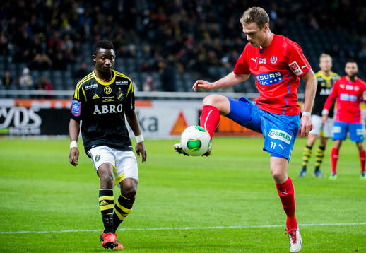 under fotbollsmatchen i Allsvenskan mellan AIK och