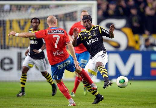 Helsingborgs Mattias Lindström och AIKs Martin