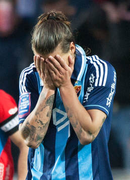 Djurgårdens Aleksandar Prijovic deppar