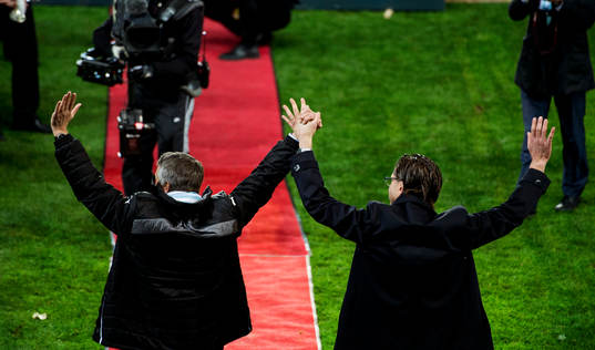 Malmös sportchef Per Ågren och tränare Rikard Norling
