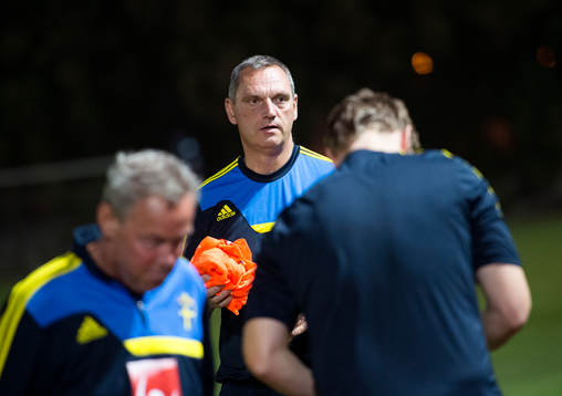 Sveriges förbundskapten Roland Larsson