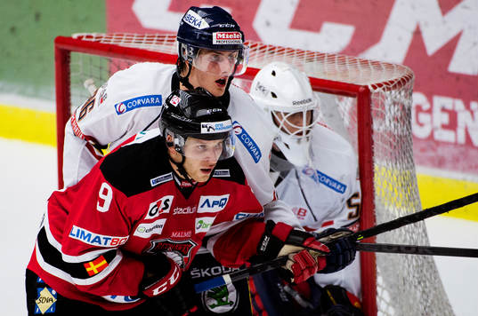 Malmö Redhawks Fredrik Storm och Djurgårdens Philip Holm