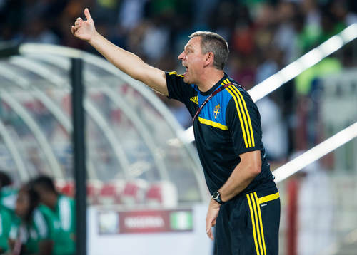 Sveriges förbundskapten Roland Larsson