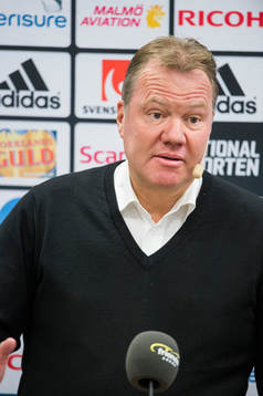 Presskonferens med Sveriges förbundsordförande Karl-Erik