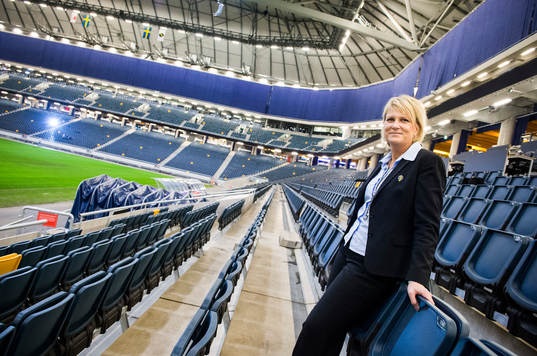Sveriges kommunikationsansvarig Camilla Hagman