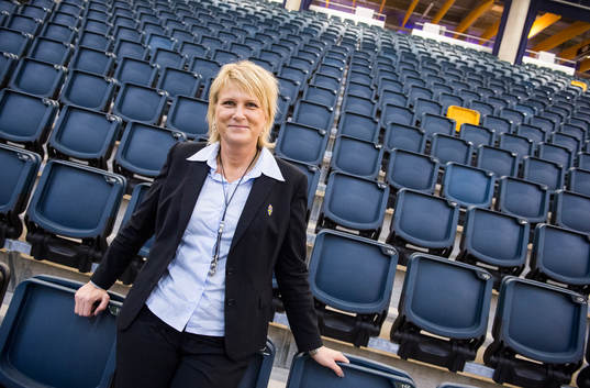 Sveriges kommunikationsansvarig Camilla Hagman