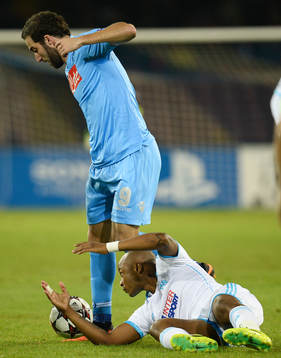 Gonzalo Higuain Napoli, Andre' Ayew Marseille Napoli