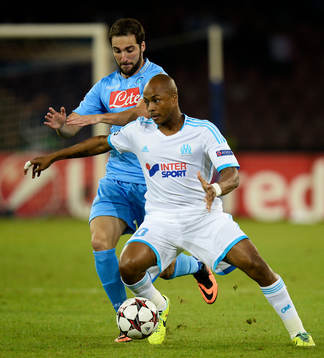 Gonzalo Higuain Napoli, Andre Ayew Marseille Napoli
