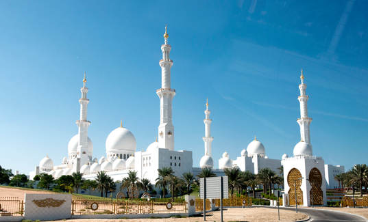 Schejk Zayed-moskén i Abu Dhabi dagen
