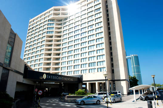 Hotell Intercontinental där det svenska laget bor i U17-VM