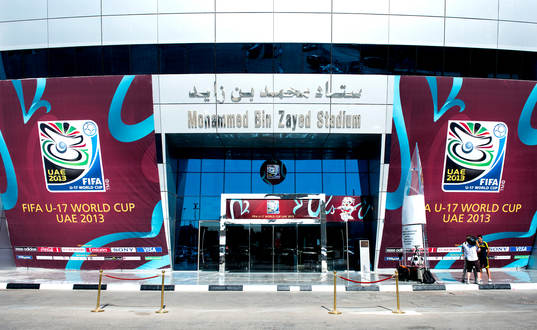 Mohammed Bin Zayed Stadium där Sverige skall spela matchen
