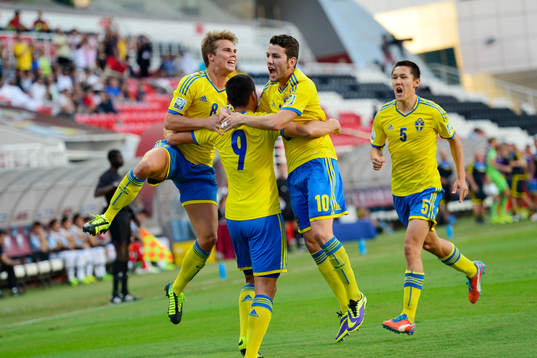 Bläddra bland fler bilder av Fotboll, U17, VM, Bronsmatch, Sverige - Argentina