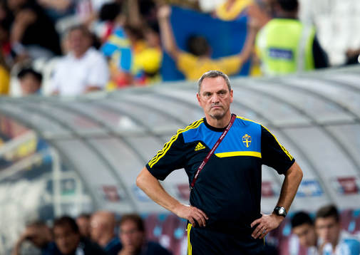 Sveriges förbundskapten Roland Larsson