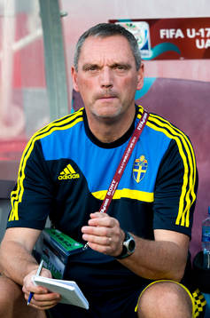 Sveriges förbundskapten Roland Larsson