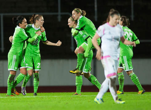 Wolfsburg har gjort 0-1 i åttondelsfinalen i  Womens