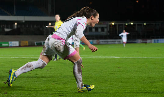 Malmös Ramona Bachmamnn har kvitterat till 1-1 i