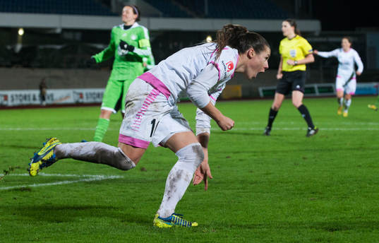 Malmös Ramona Bachmamnn har kvitterat till 1-1 i