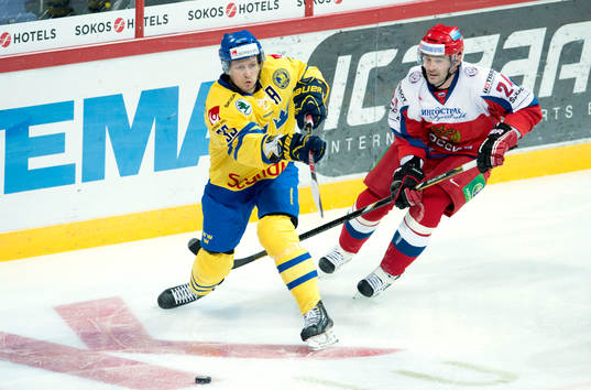 Sveriges Elias Fälth och Rysslands Alexander Popov