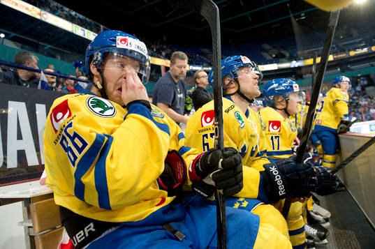 Sveriges Linus Klasen deppar
