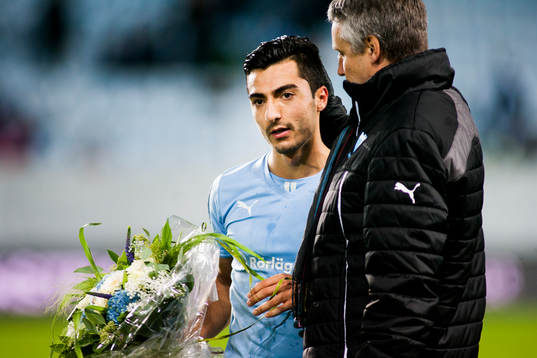 Malmös Jiloan Hamad och sportchef Per Ågren